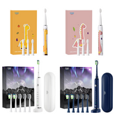 Pachet Promo Periute de dinti electrice family (Galben & Roz + Alb & Albastru)